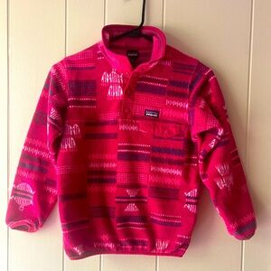 Girls Patagonia Chinchilla fleece pullover (Small 7/8)